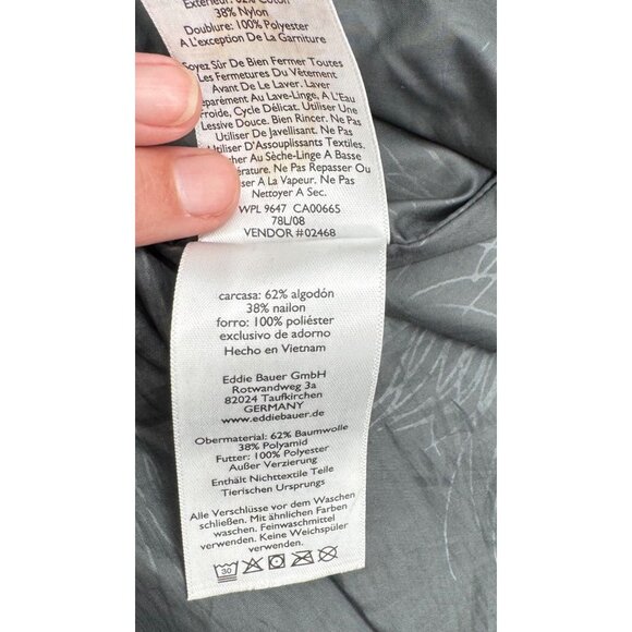 Eddie Bauer Riley Black Waterproof Hooded Parka Coat Size Small - Picture 11 of 15